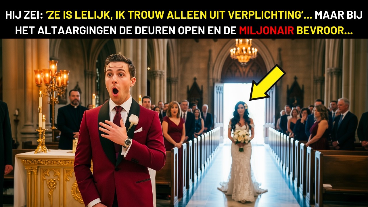 HIJ ZEI TEGEN ZIJN MOEDER: “ZE IS LELIJK, IK TROUW UIT PLICHT”... MAAR AAN HET ALTAAR BEVROOR HIJ