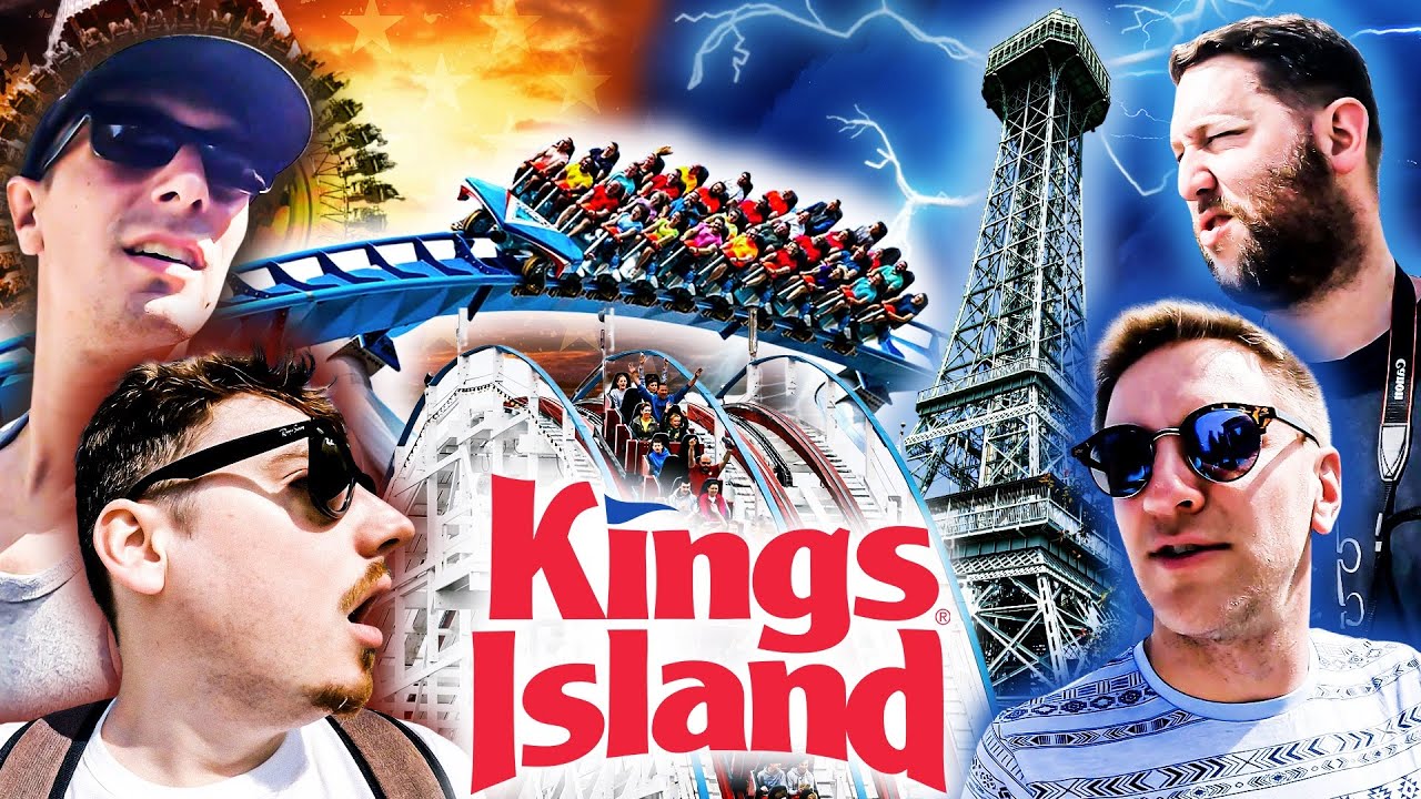 Faire 16 Coasters à KINGS ISLAND ! (dans une tempête sous 45 degrés...) First Drop in 🇺🇸 Vlog 9