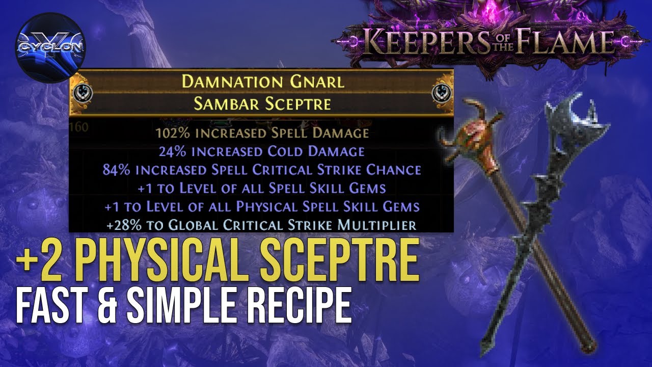 [3.27 Keepers] Quick & Easy +2 Physical Sceptre Crafting Guide