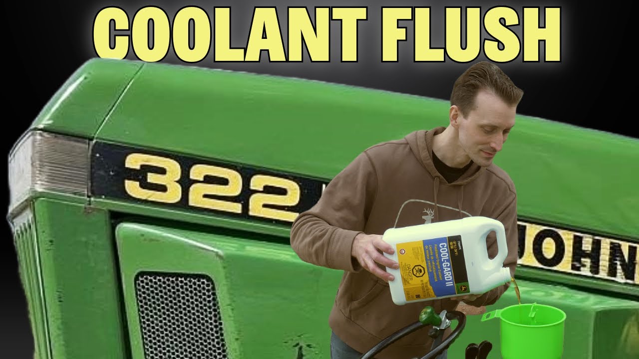 Промывка системы охлаждения John Deere 322 (330 и 332) (плюс новые шланги!)