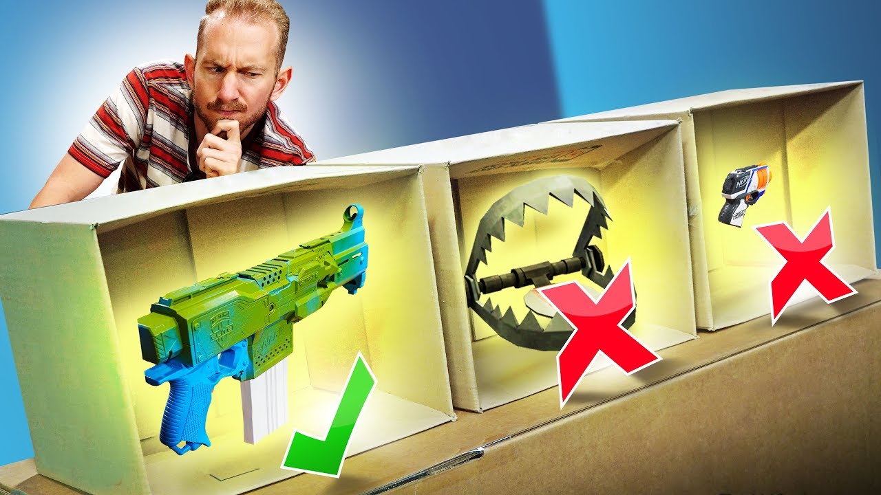 NERF Hide Your Weapon Shuffle Challenge!