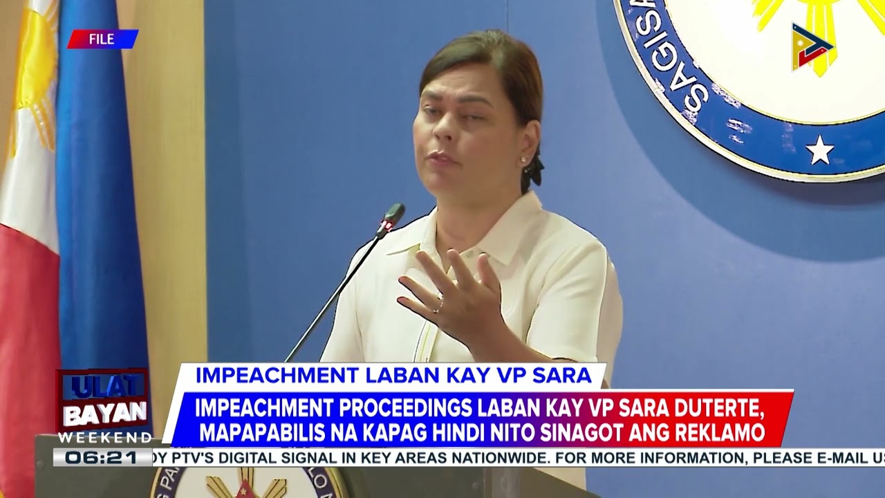 #UlatBayanWeekend | Impeachment proceedings laban kay VP Sara Duterte, mapapabilis kapag hind...