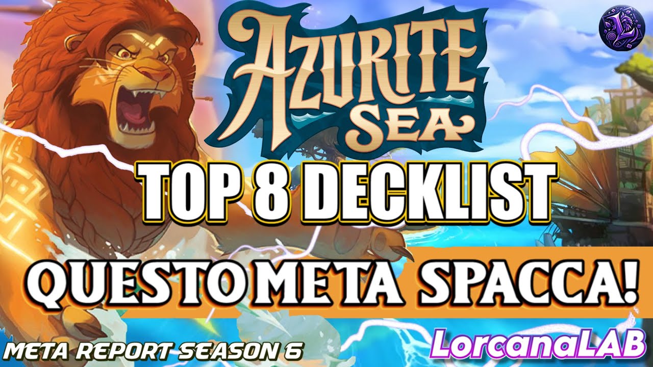 🔸️⚡️TOP 8 DECKLIST: che bel meta!⚡️🔸️ #top8 #lorcana #tierlist #decklist