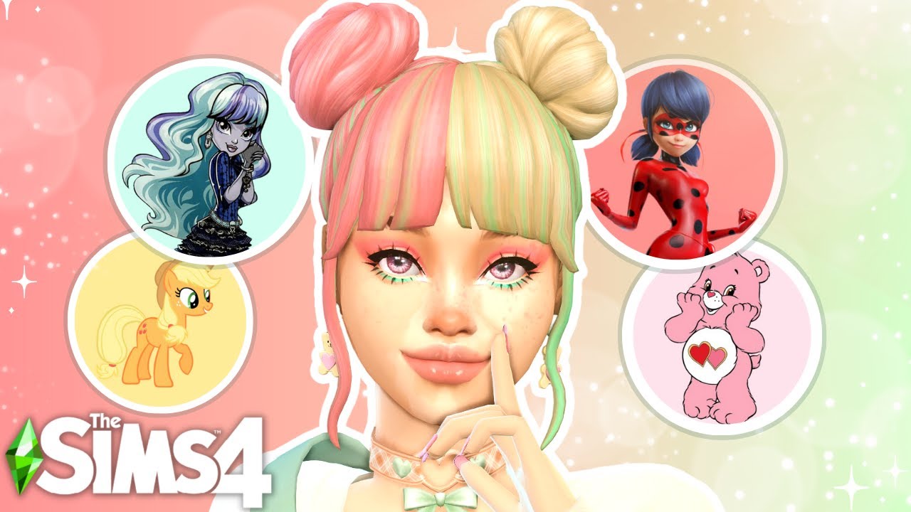 Я вернулся, чтобы воссоздать культовых персонажей мультфильмов в Sims 4!!💕| Sims 4 CAS