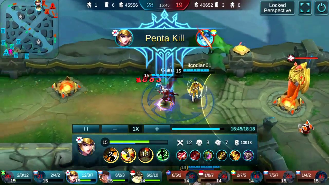 Moblie Legends - Dark Rose Freya PENTAKILL !!!