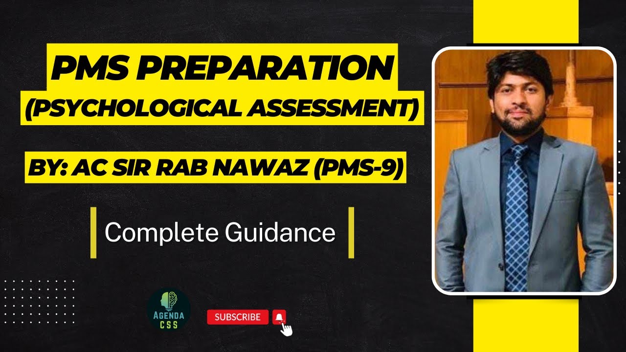 AC Rab Nawaz explains Psychological Assessment Decoded: Prepare for PMS Psychological Day 1, Day 2