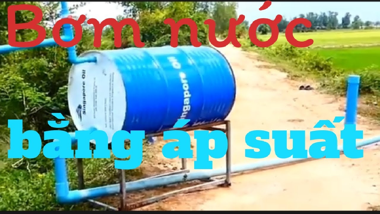 Cách lấy nước vào ruộng bằng thùng phi và ống nhựa một cách sáng tạo #sangtao