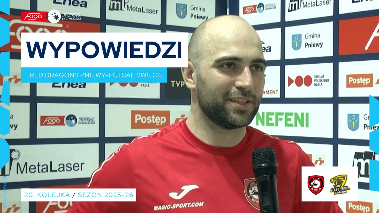 Red Dragons Pniewy - Futsal Świecie 7:4 WYPOWIEDZI 20. kolejka (2025/26)