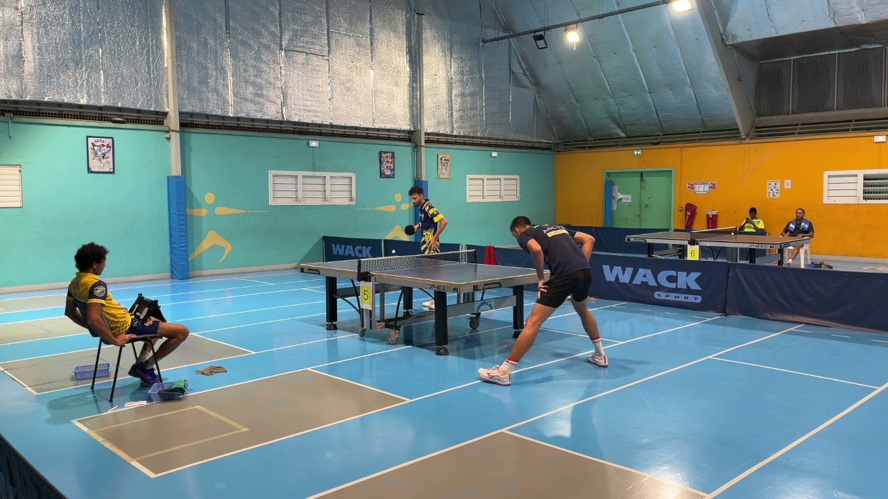 TENNIS DE TABLE R1 –  MATTEO MARTIN VS JONATHAN MATIAS  - (BAIE-MAHAULT – GUADELOUPE)