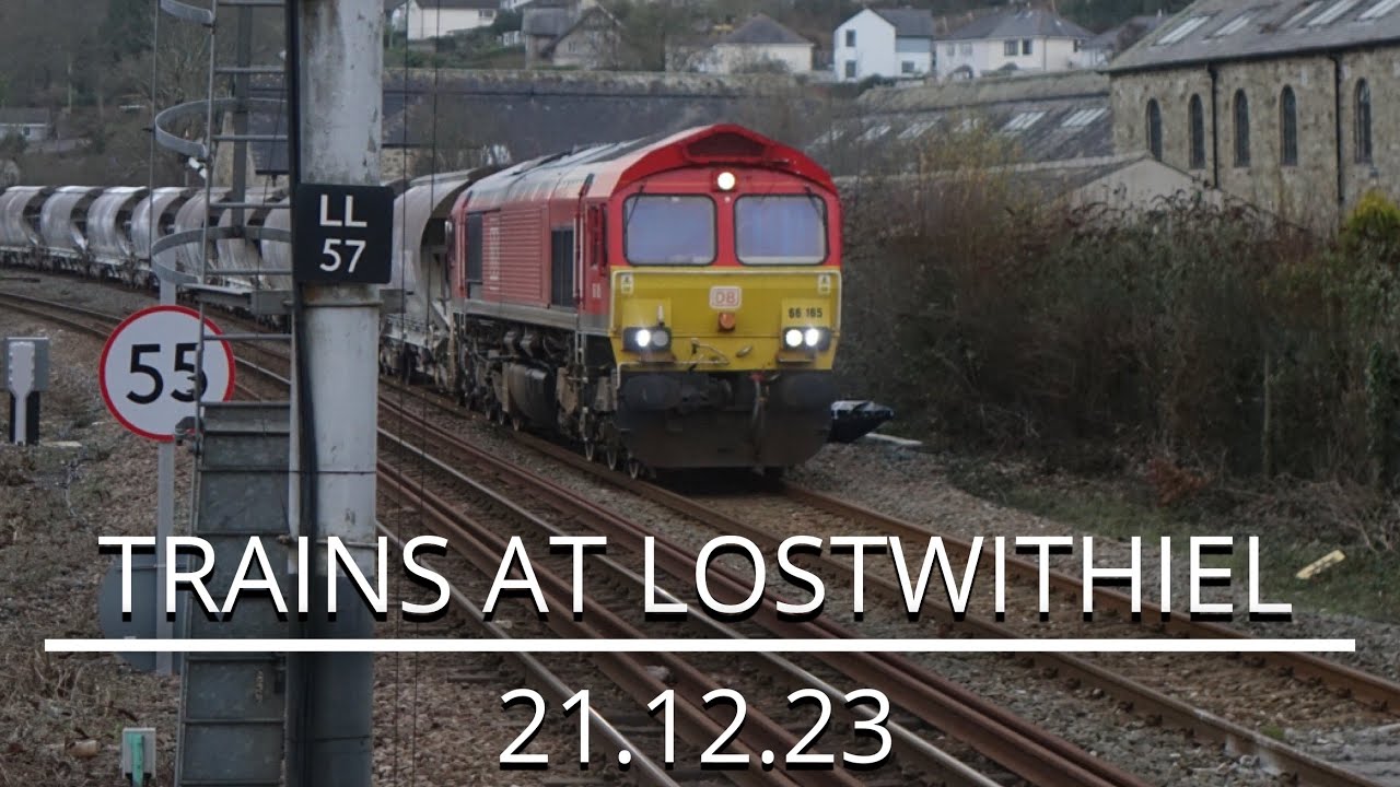 Winter trains at Lostwithiel | ft. china clay traffic | 21.12.23