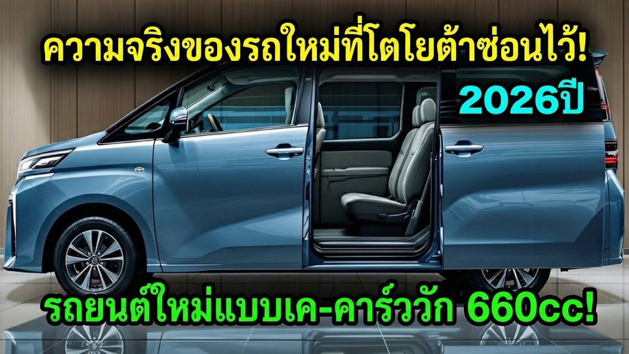 โตโยต้าจัดหนัก! รถเคย์แวกอนใหม่ปี 2026 เปิดตัวแล้ว เครื่องดีเซลเทอร์โบ 660cc แรงเกินคาด!