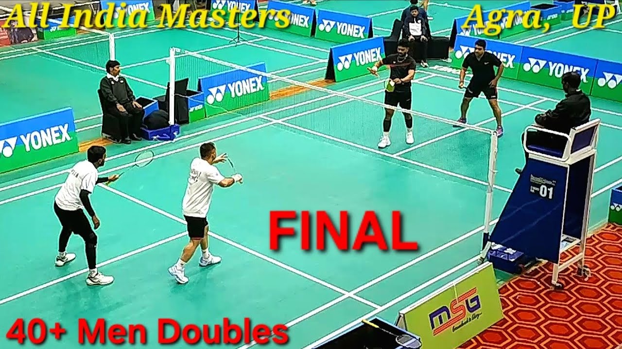 Jayan/Rajesh[1]  Vs Pankaj/Manish[3], 40+ Men Doubles FINAL, All India Masters Agra UP Feb 2026