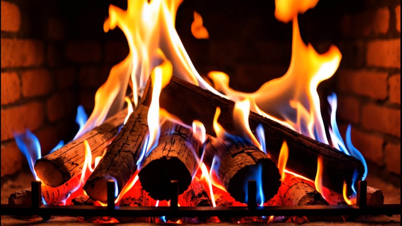 The Warm Glow of a Color-changing Fireplace 🔥 Cozy Fire Ambience for Relaxing Nights