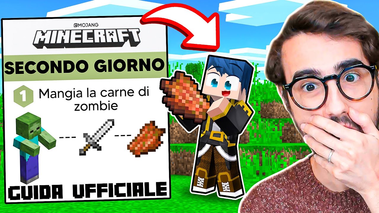SOPRAVVIVO SU MINECRAFT CON LA GUIDA UFFICIALE MOJANG!