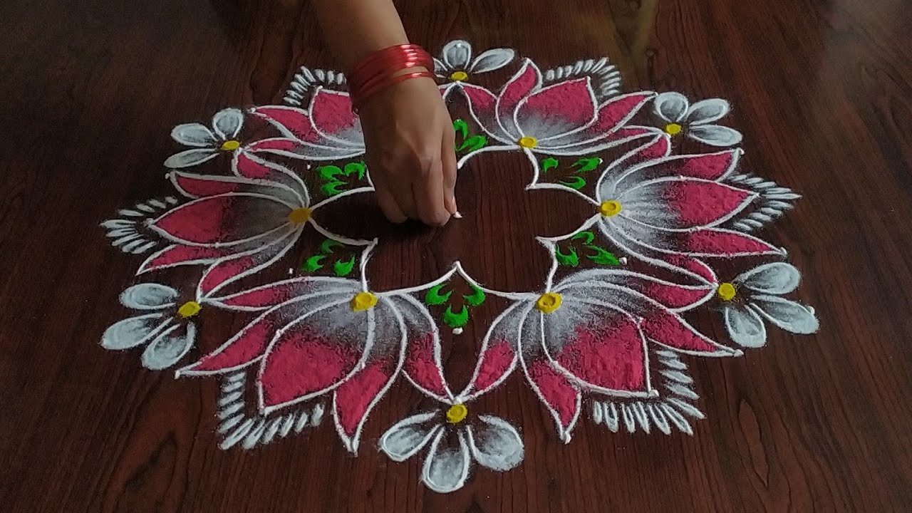 navaratri Special Kolam 9×5 dot's..