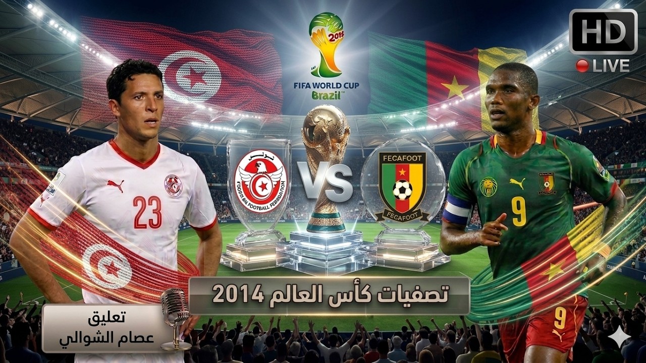 الحظ يعاند نسور قرطاج في ملخص مباراة تونس و الكاميرون تصفيات كاس العالم 2014