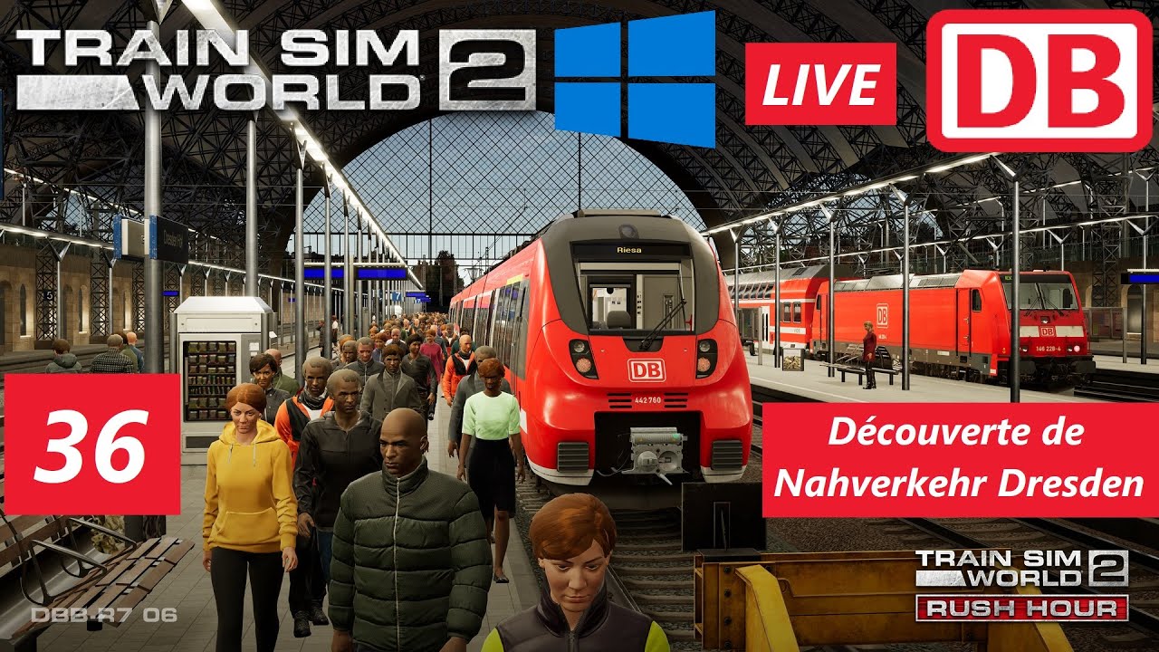 LIVE | Découvrons ensemble Nahverkehr Dresden ! | [FR] Train Sim World 2 PC Ep. 36