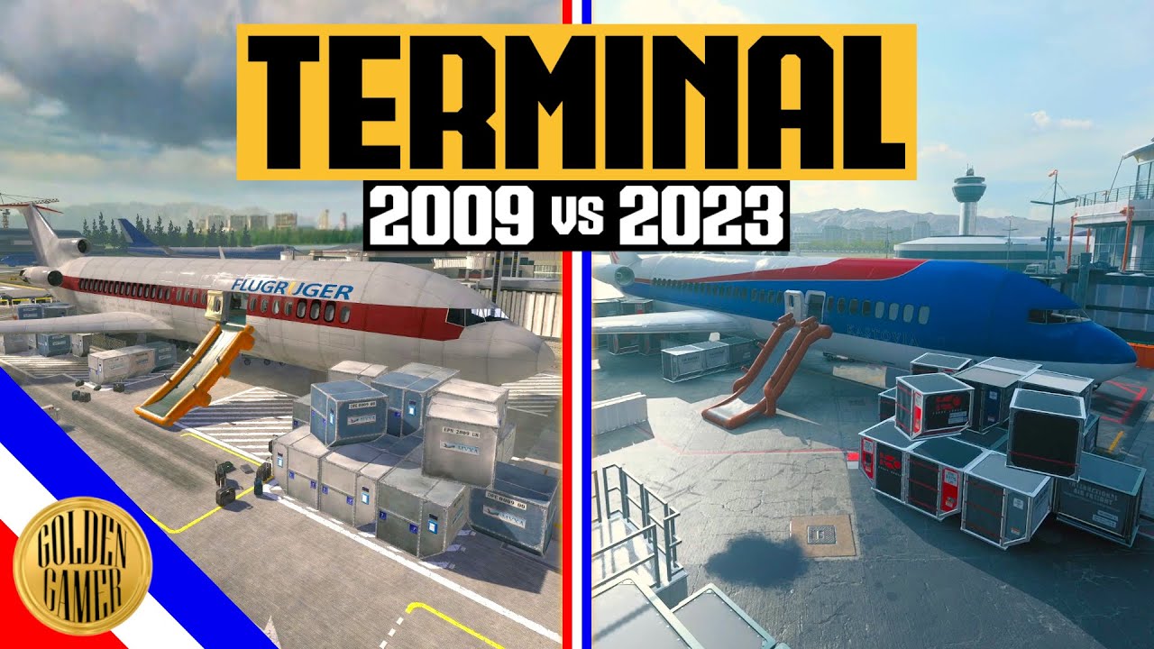 Terminal Map Comparison - MW2 (2009) vs MW3 (2023)