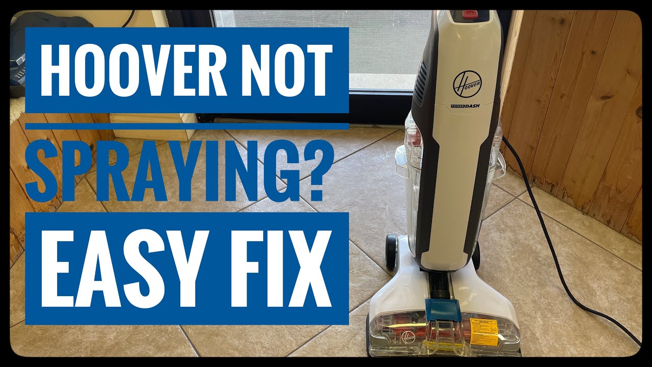 Vacuum repairman | How to fix Hoover Powerdash Floor Cleaner | No Water Spray