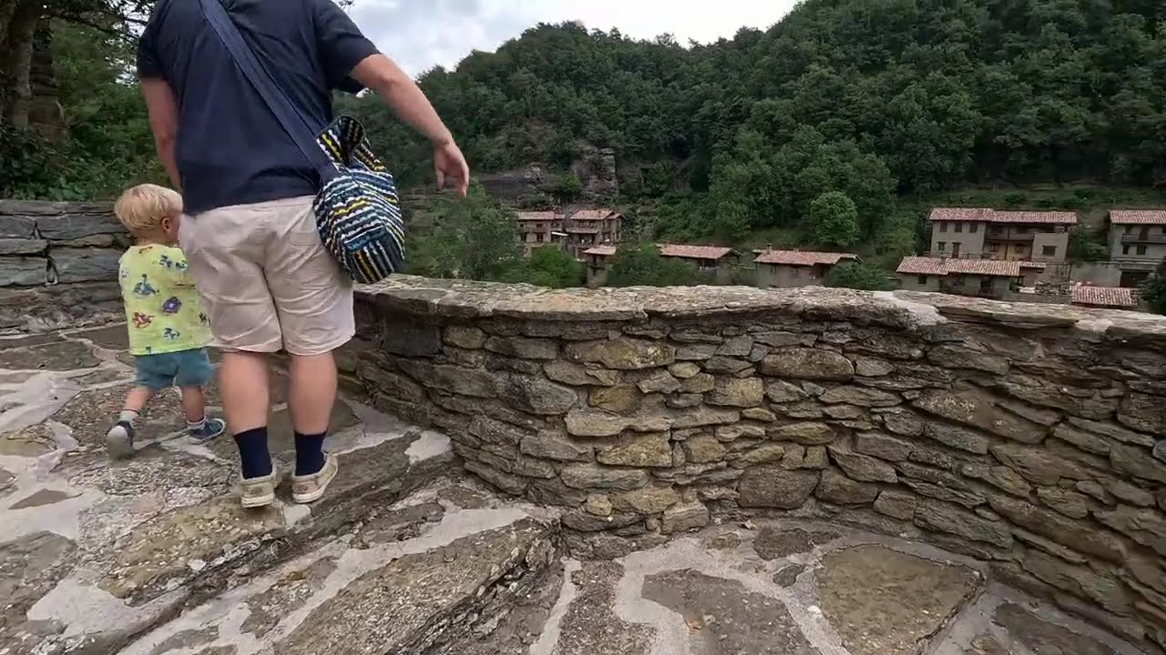 Rupit - Spain - Exploring Rupit's Ancient Stone Paths with Our Family! 