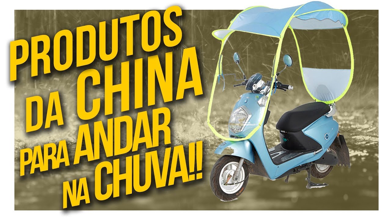 Produtos da CHINA para andar de moto na CHUVA!!!