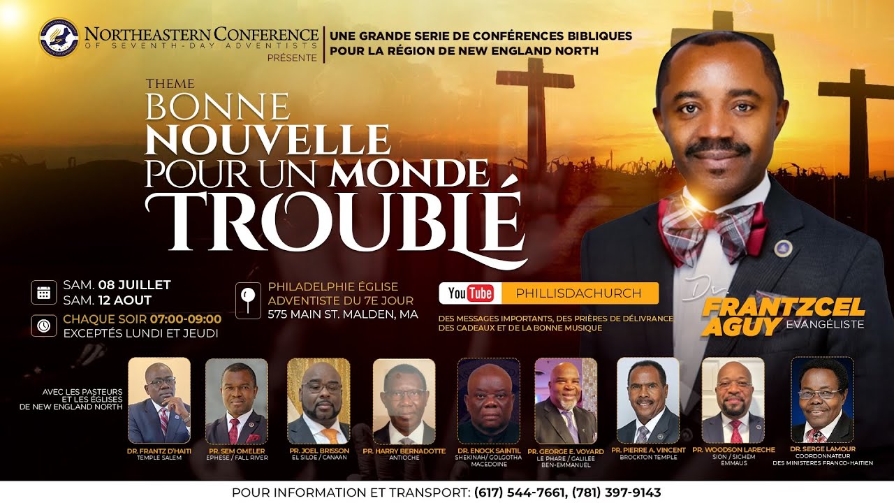 Philadelphie SDA Church Malden | GOOD NEWS FOR A TROUBLED WORLD | Dr. Frantzcel Aguy | 08.08.23