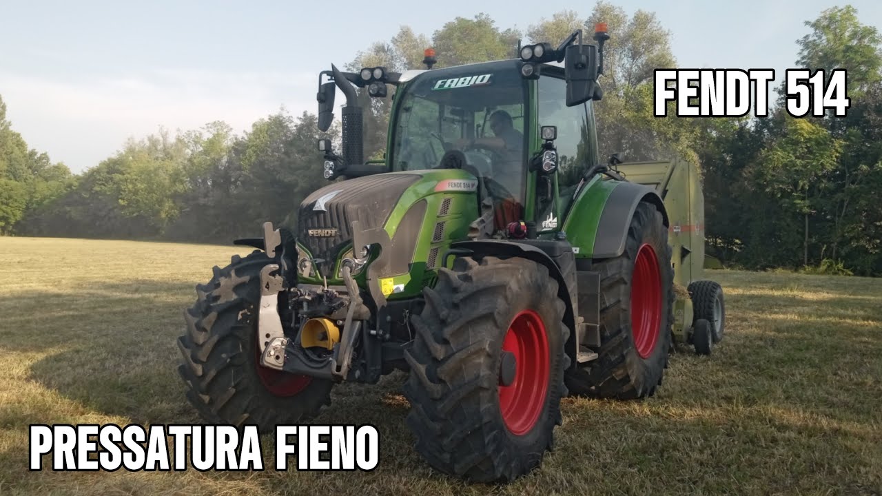 PRESSATURA FIENO- Fendt 514 vario- pressa Wolagri