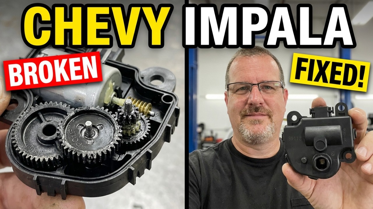 Щелчки на панели приборов Chevrolet Impala? Замена привода заслонки смешивания