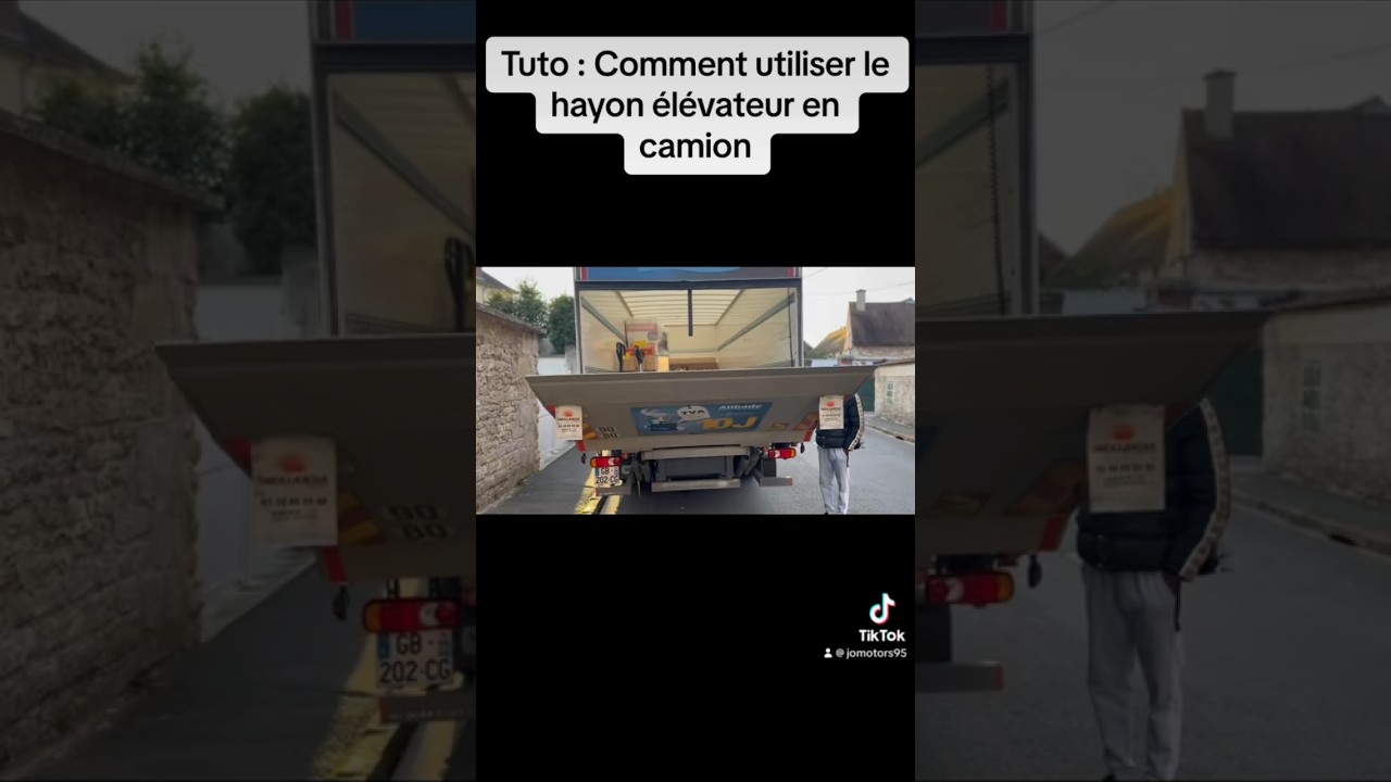 Tuto utilisation hayon &eacute;l&eacute;vateur #camion #pl #poidlourd