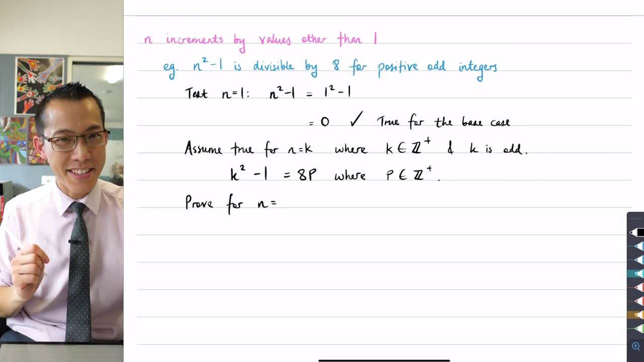 Mathematical Induction (increments greater than 1)