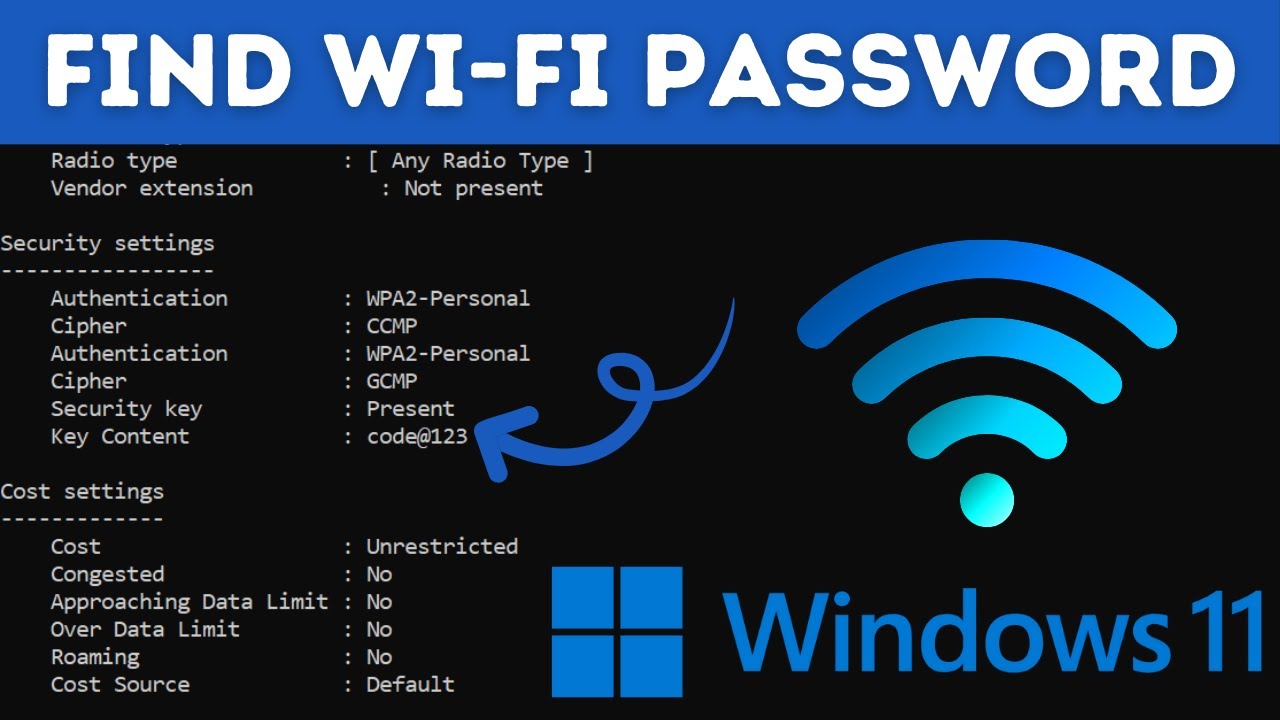 Как узнать пароль от Wi-Fi на компьютере с Windows (через CMD)