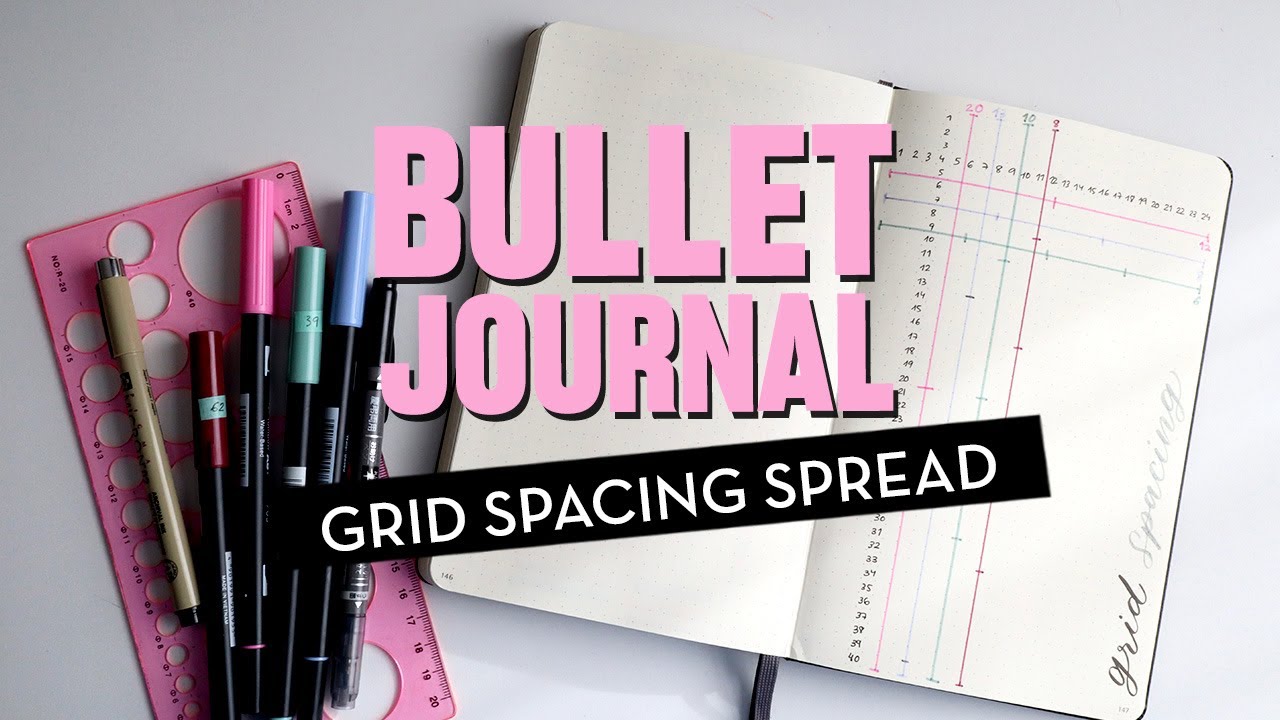 ¡PLAN WITH ME! Básicos Bullet Journal: GUÍAS Y RETICULAS /Grid Spacing Spread