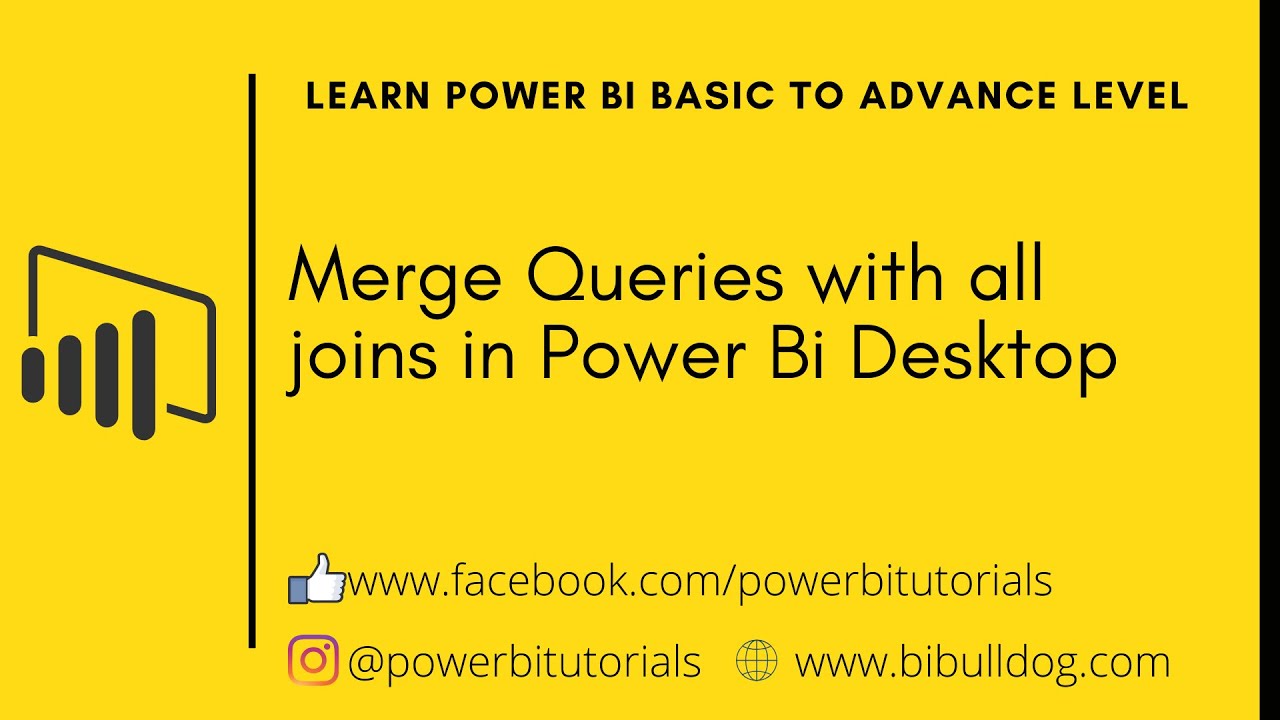 10 - Merge Queries with all joins in Power Bi | Left Join | Right Join | Full join | Inner Join