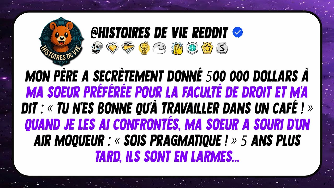Mon Père A Donné 500 000 $ À Ma Sœur Pour La Fac—5 Ans Plus Tard, Ils Ont Pleuré Quand J'ai...