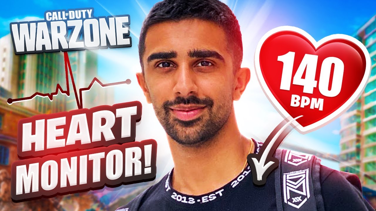 I Wore A Heart Rate Monitor While Playing WARZONE w/ Behzinga, Zerkaa & Randolph!