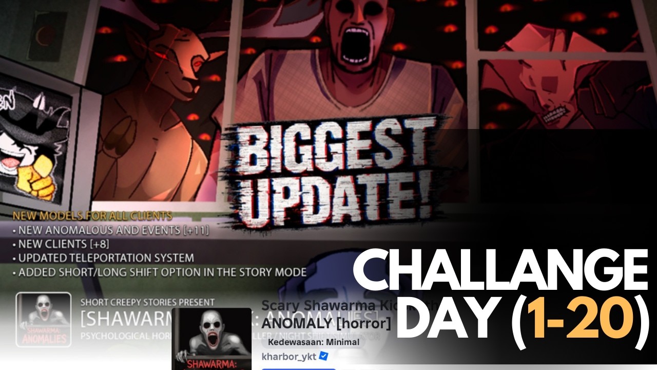 CHALLENGE BERTAHAN SAMPAI HARI KE-20I!!..SHAWARMA KIOSK ANOMALIES