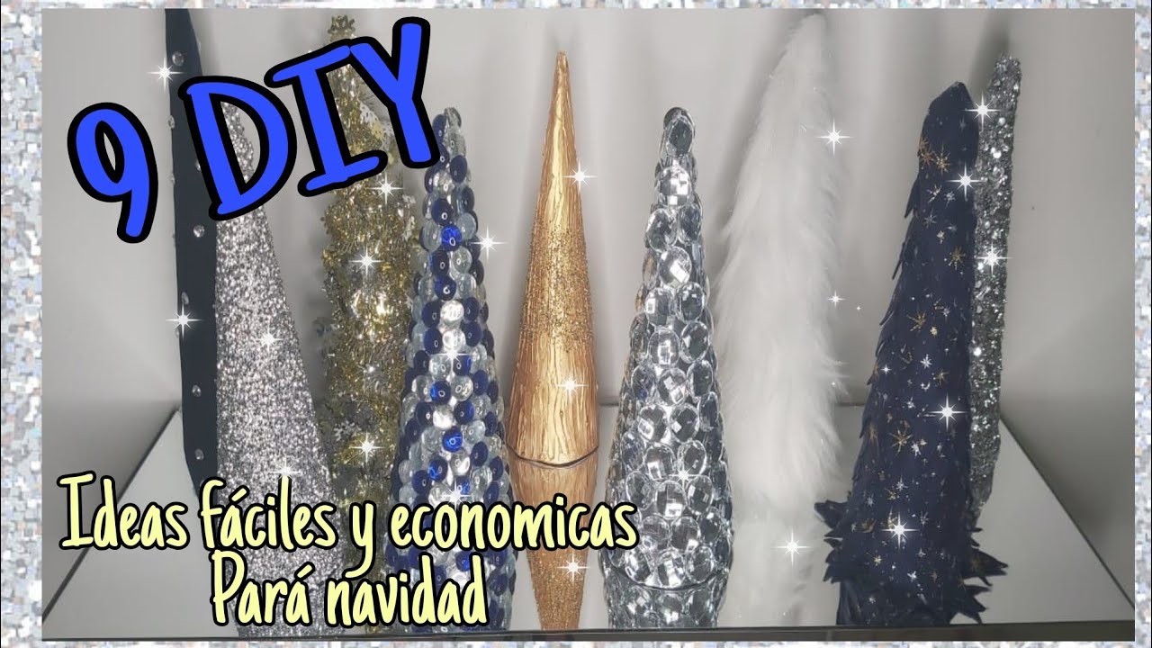 9 IDEAS ASOMBROSAS PARA HACER PINOS NAVIDEÑOS/Ideas to decorate at Christmas