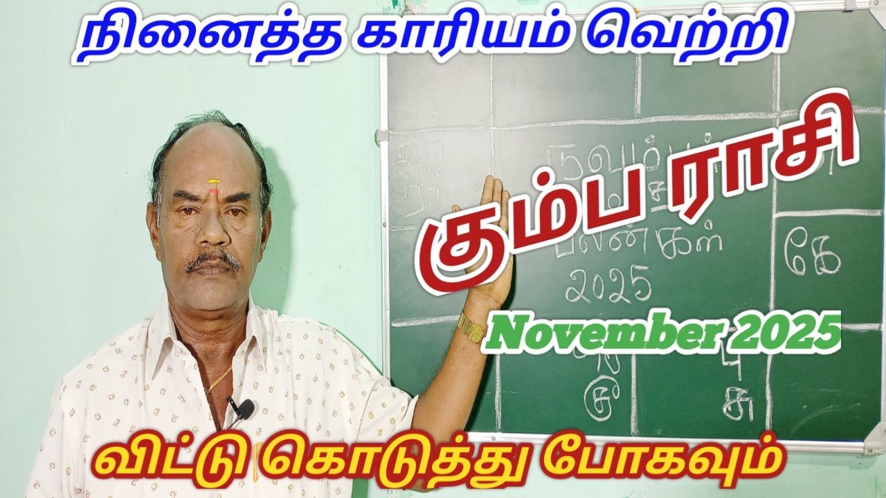 November month palangal|கும்ப ராசி நவம்பர் மாத பலன்கள் 2025|Kumba RasiNovember palan|Aquarius Zodiac