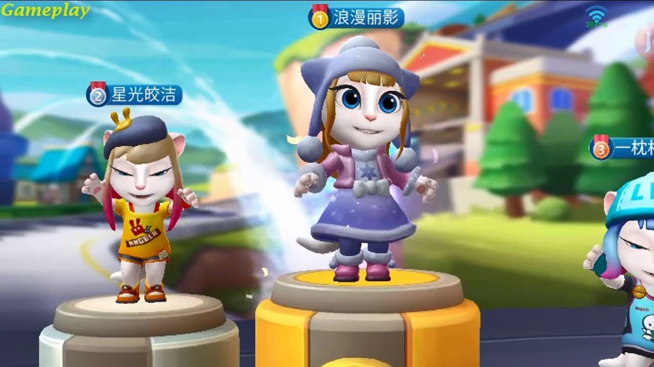 Talking Tom Karting  Android Gameplay  #3 - TALKING ANGELA  New Outfit Unlocked