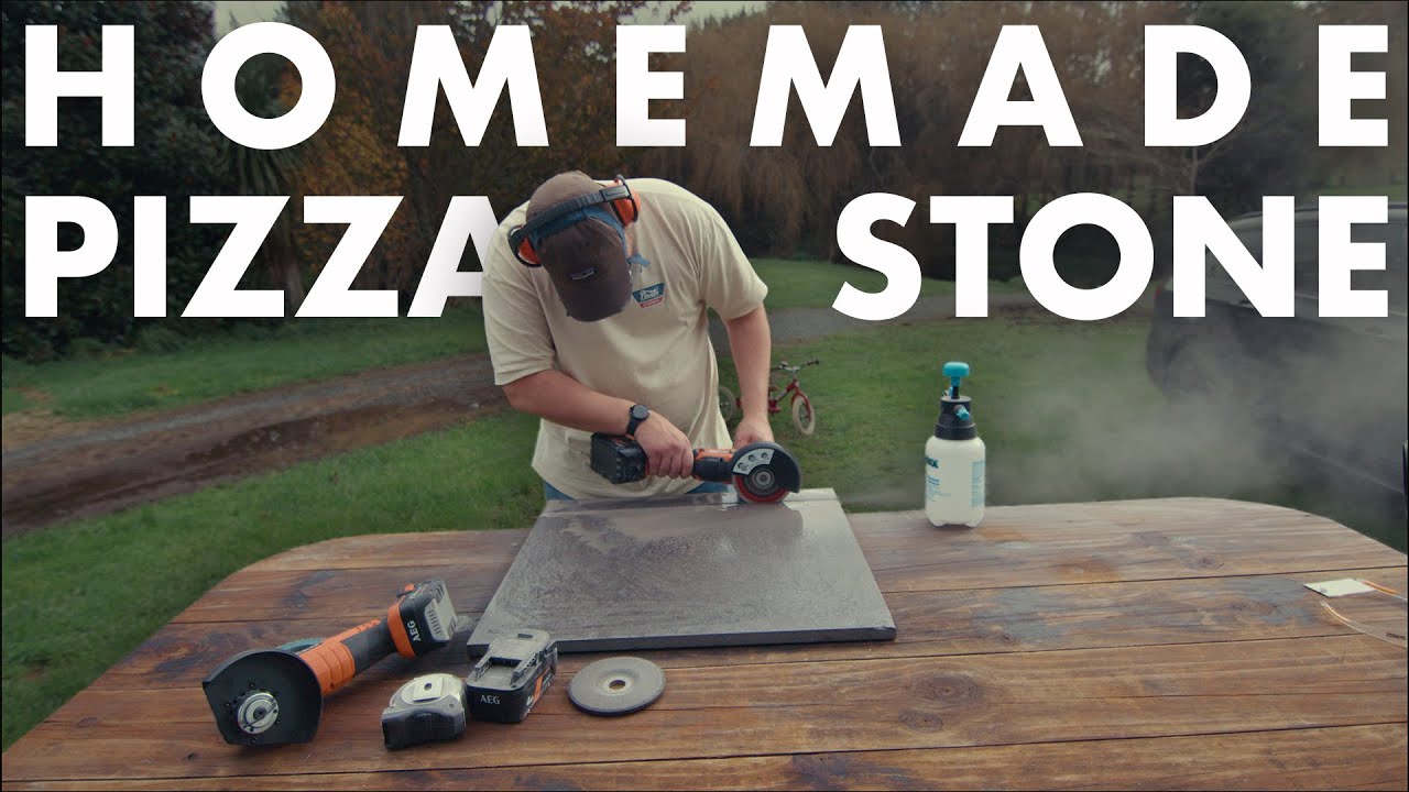 Homemade Pizza Stone on Big Green Egg - The Making Of - EP3