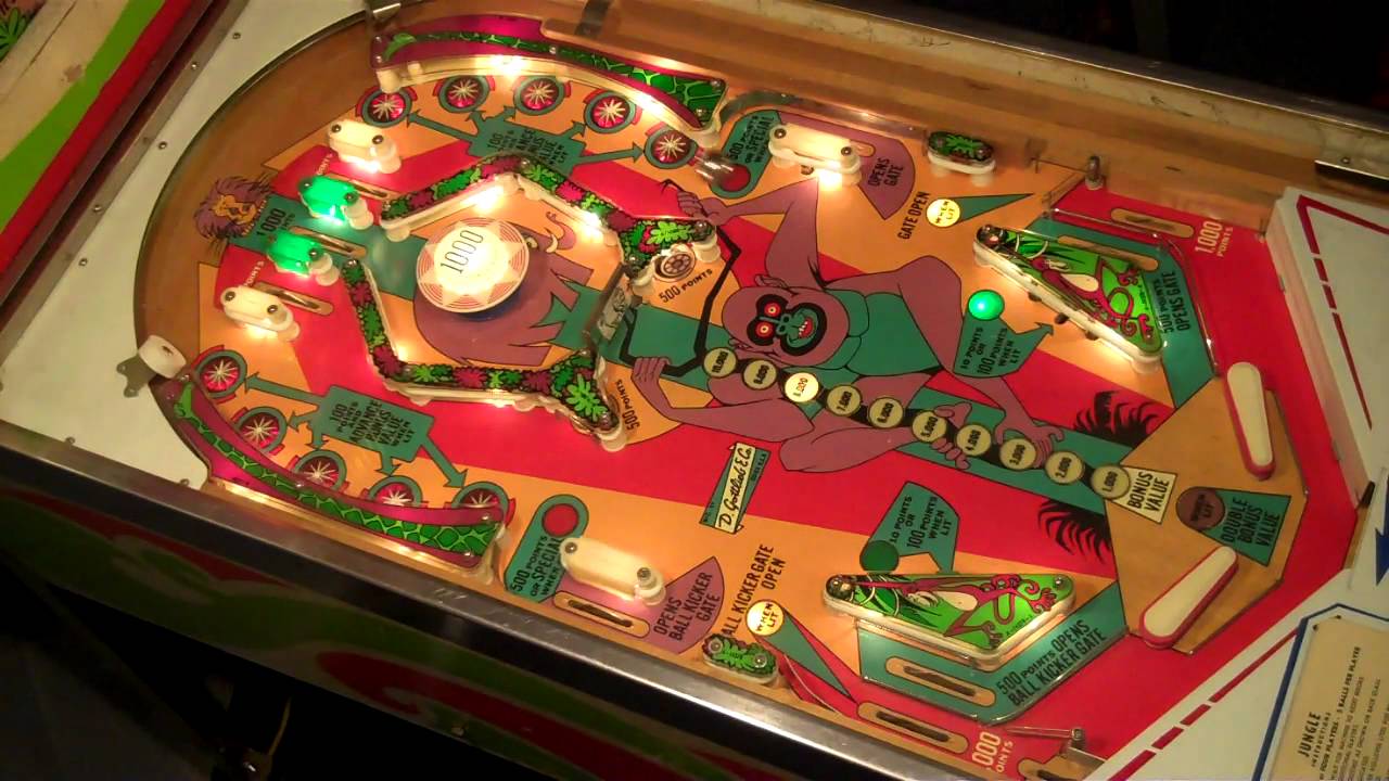 1972 Gottlieb Jungle pinball machine