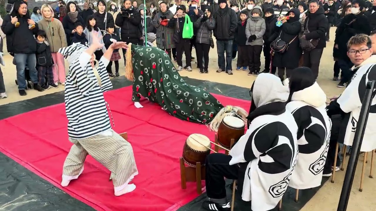 2026元日　小川獅子舞保存会　松山城イベント