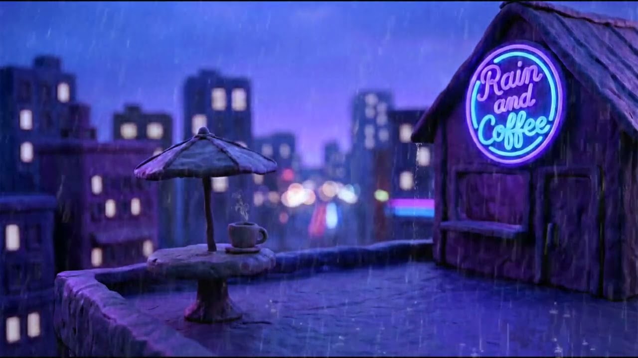 Peaceful Clay Cafe Rain Ambience 🎶☔ Gentle Piano – Let’s Fall Asleep Fast