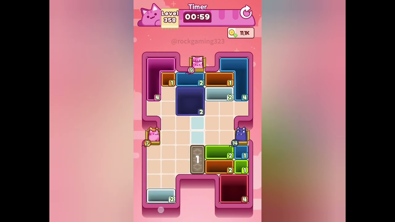 Drop the Cat! Level 358 Walkthrough