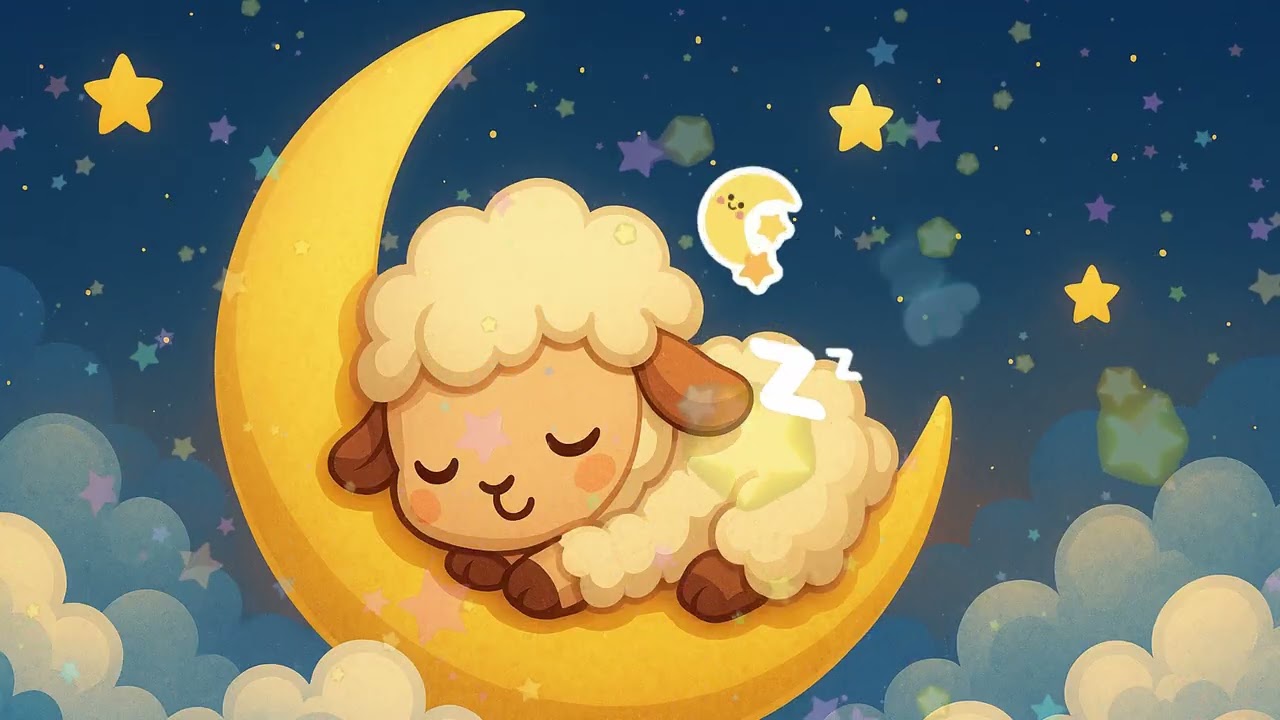 2 HOUR White Noise for Fussy Baby 💫| Classic Brahm's Mobile Lullaby 🌙