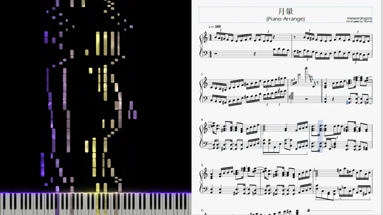[ピアノアレンジ] 月暈