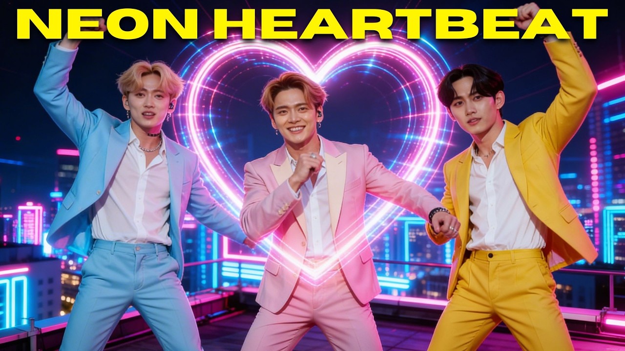 SKYBEAT - NEON HEARTBEAT (LYRIC VIDEO)