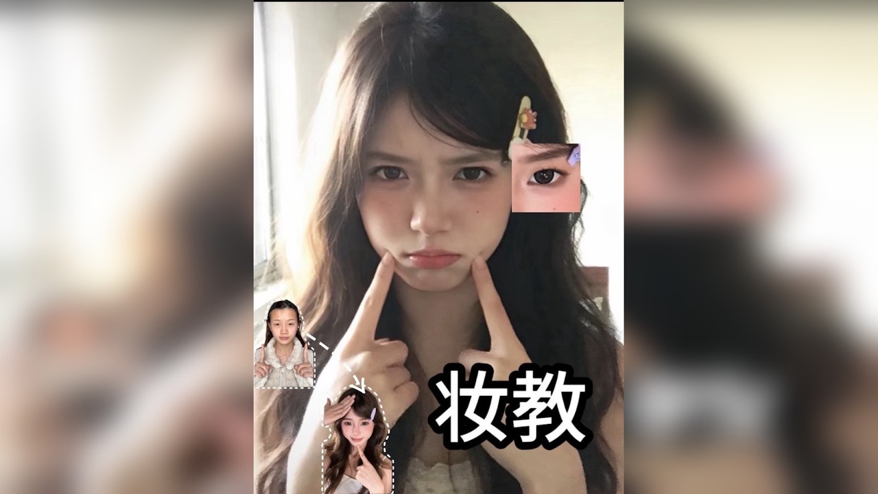 妆教｜古早甜妹妆 老婆们这个妆容都给我狠狠的学起来！第一次萌成这样！