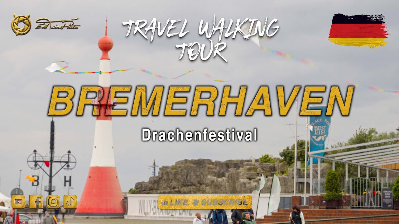 [4K DE] Drachenfestival Bremerhaven 2024 - Travel Walking Tour - 2024-06-09
