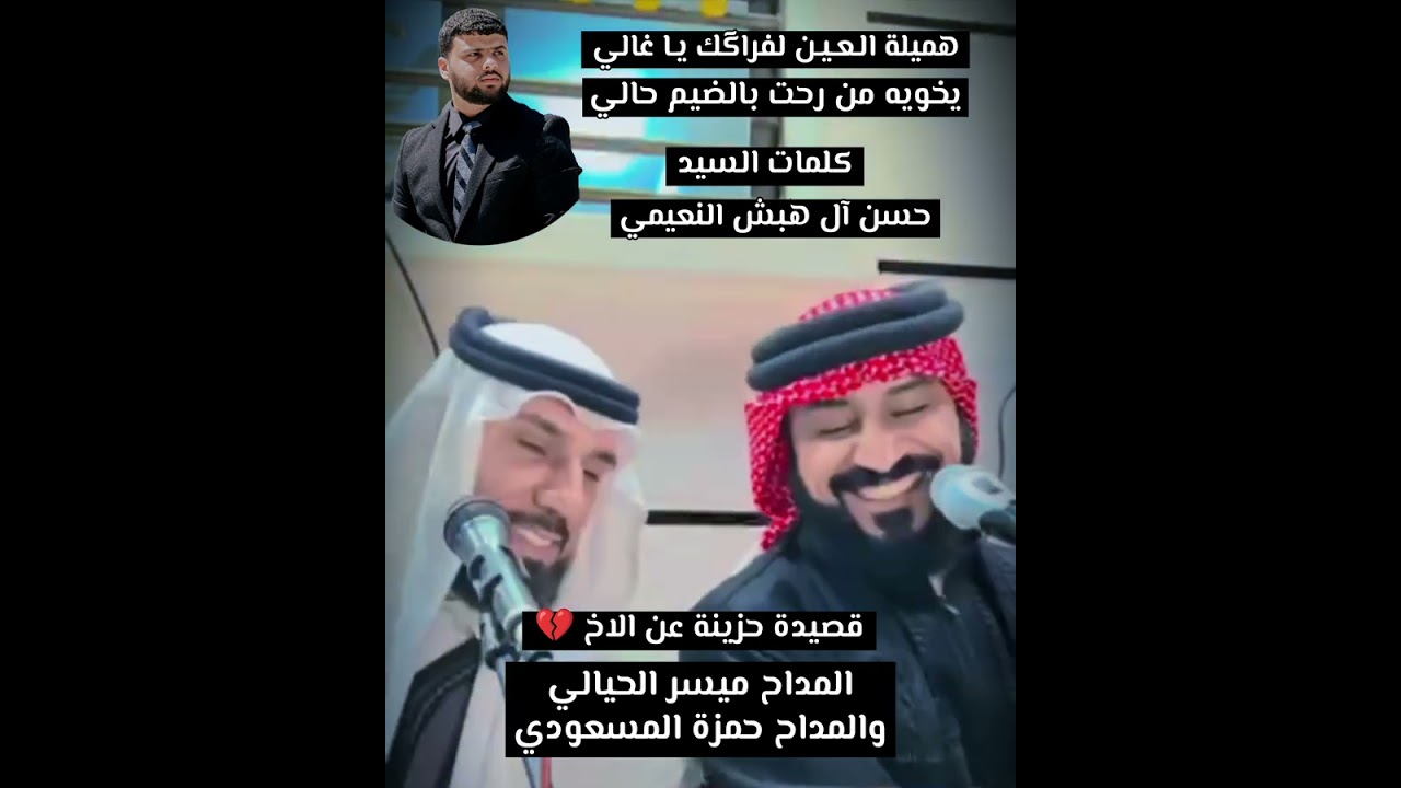 ميسر الحيالي وحمزة المسعودي / تأليف حسن آل هبش النعيمي / قصيدة حزينة عن الاخ 💔 / جديد 2026